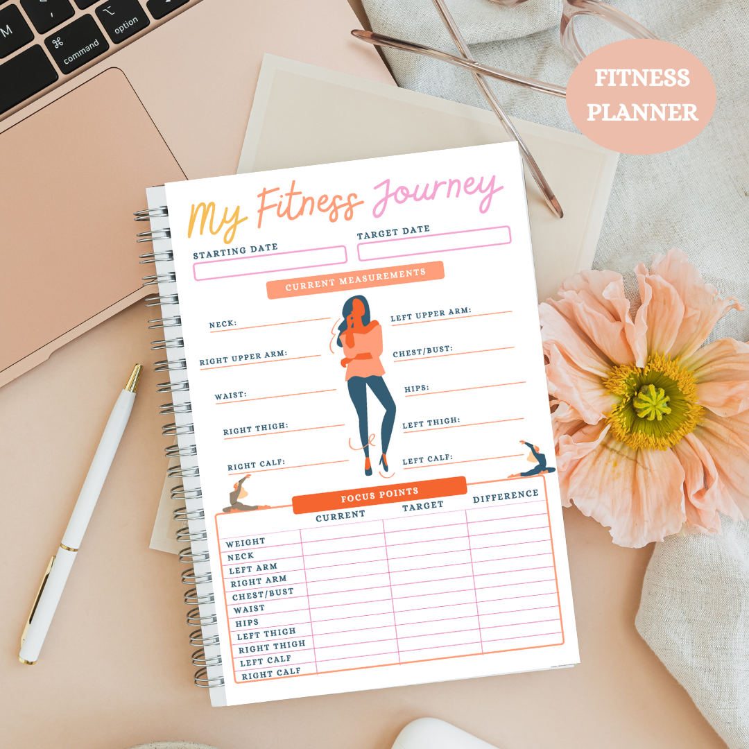 Editable fitness planner, workout tracker-weight loss-body fitness - Jassdigitalbasics # # Jassdigitalbasics
