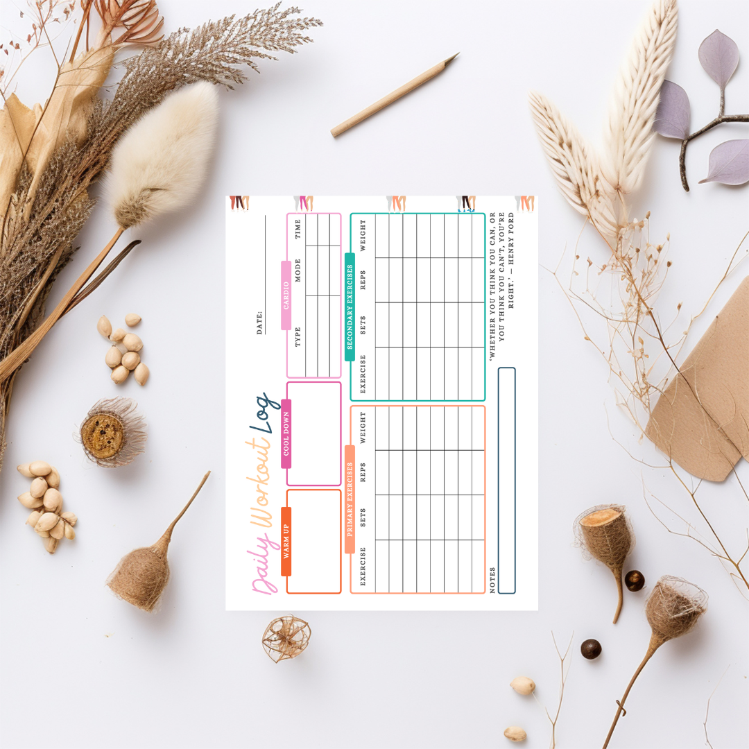 Editable fitness planner, workout tracker-weight loss-body fitness - Jassdigitalbasics # # Jassdigitalbasics