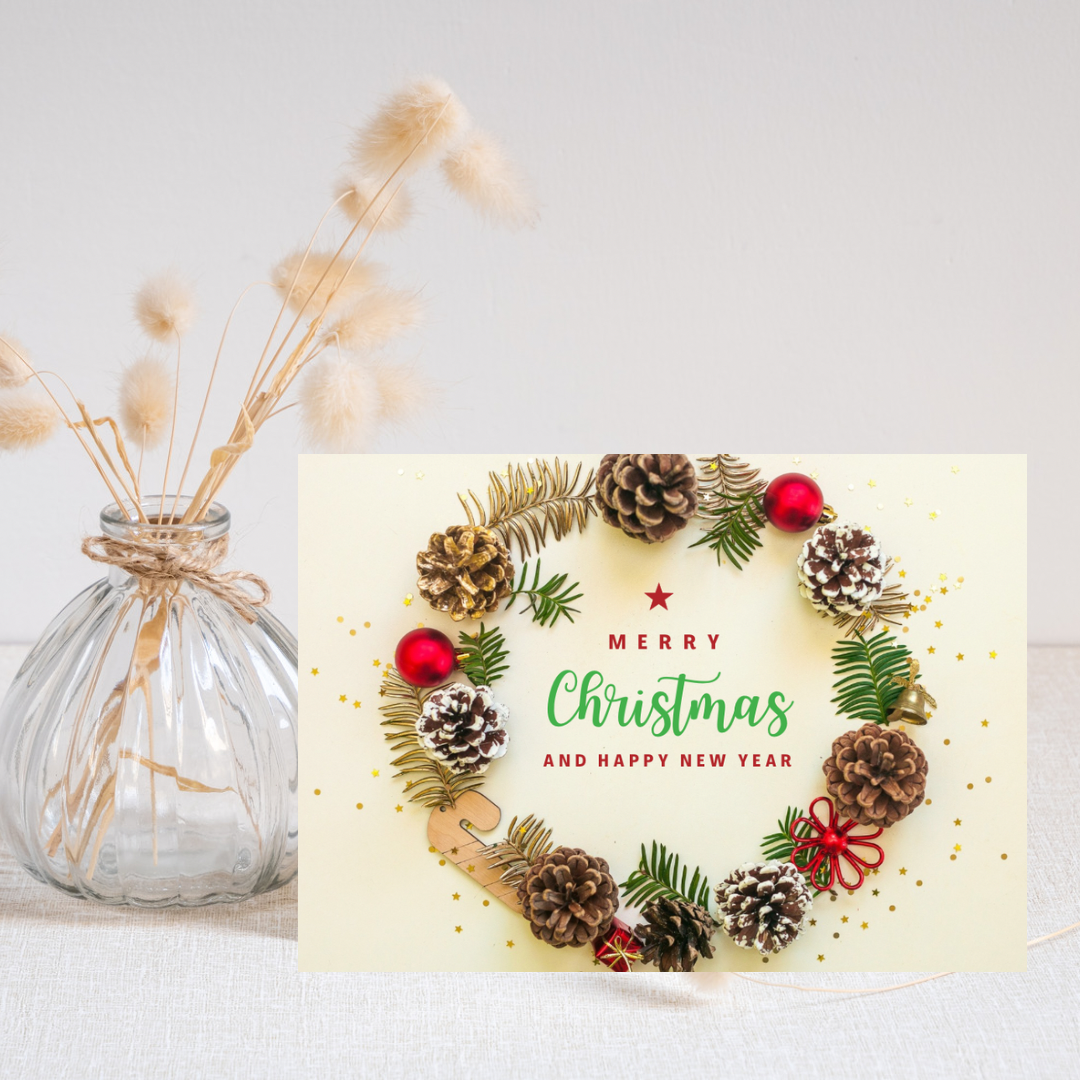 Handmade Christmas and New Year Greeting Card - Jassdigitalbasics # # Jassdigitalbasics