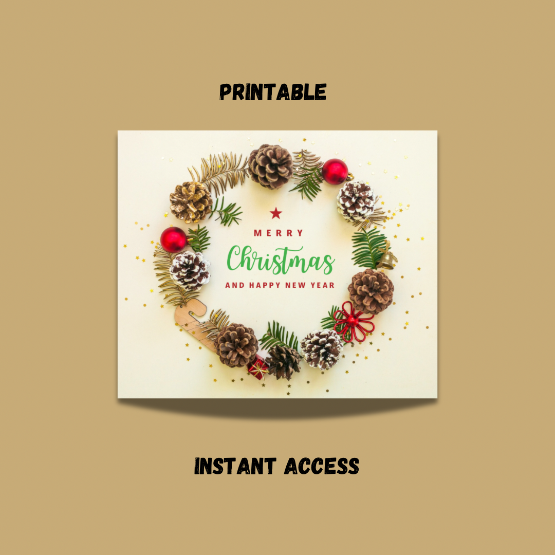 Handmade Christmas and New Year Greeting Card - Jassdigitalbasics # # Jassdigitalbasics