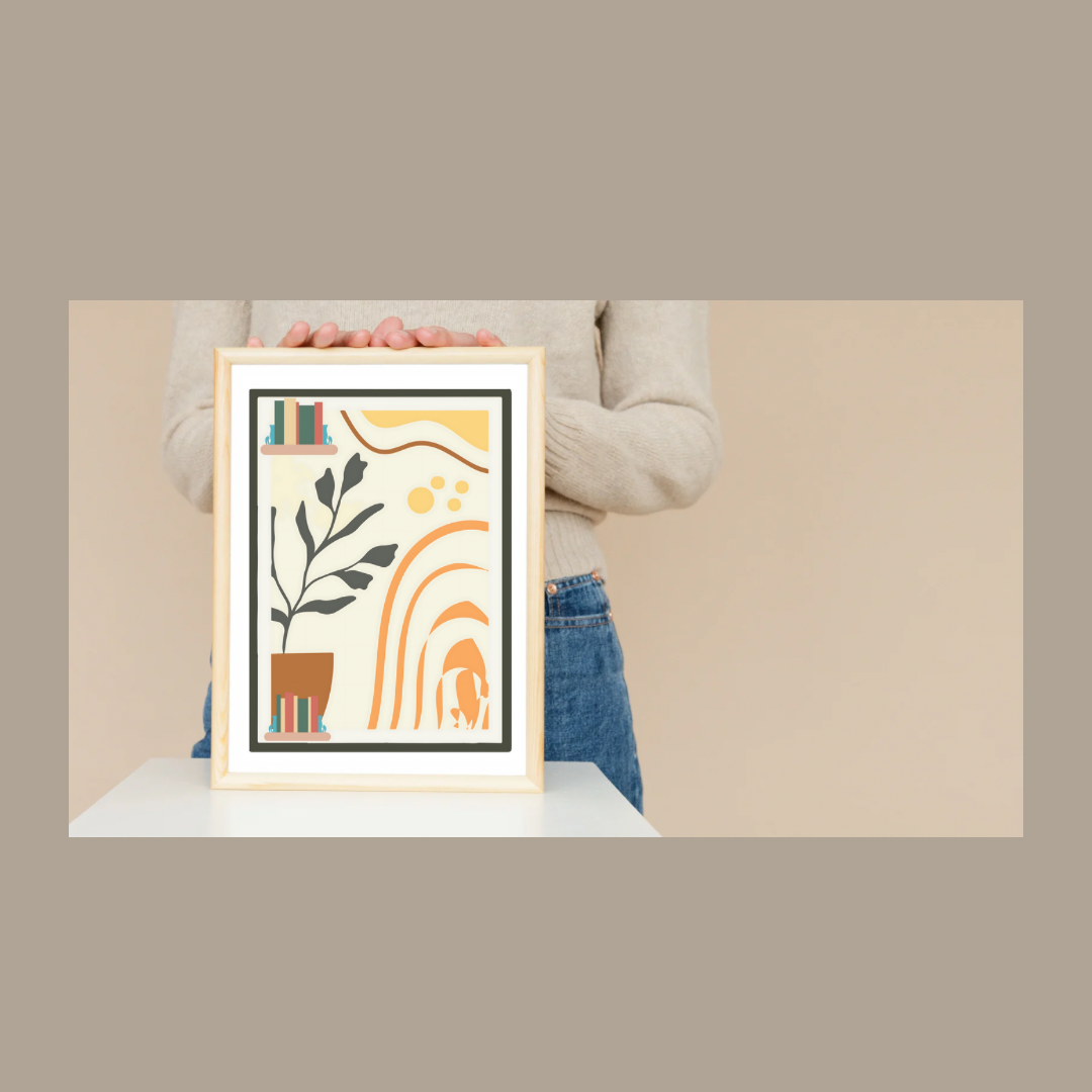 Beige Minimalist abstract wall art Boho -wall art home decor - Jassdigitalbasics # # Jassdigitalbasics