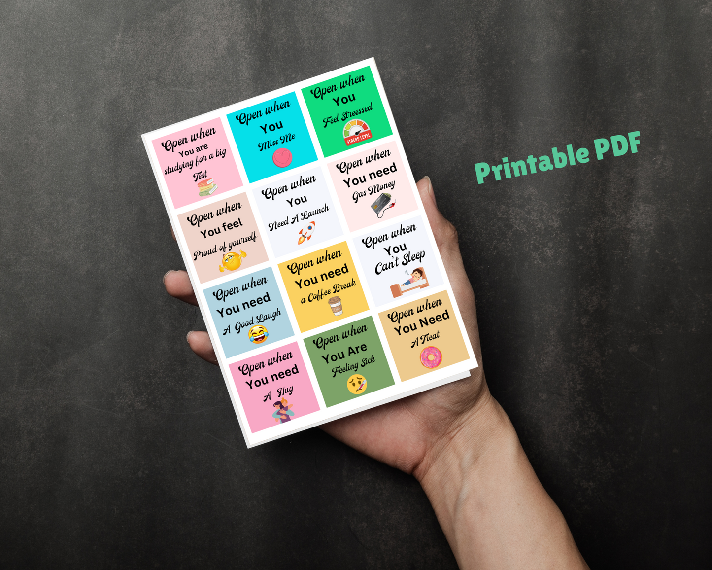 Open When Cards for Him or Her,-Relationship Gift Set-Unique Thoughtful Gift - Jassdigitalbasics # # Jassdigitalbasics