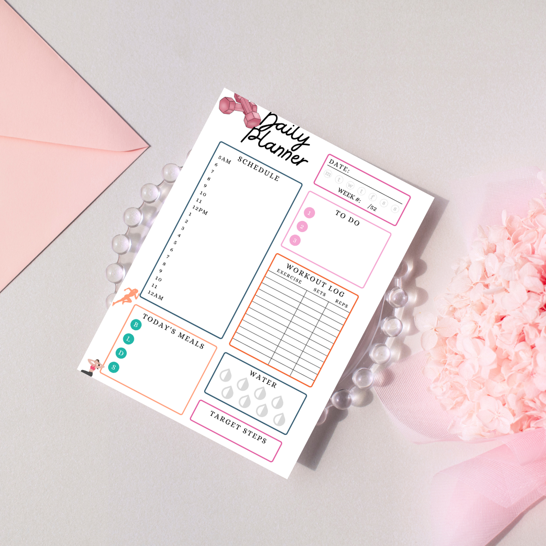 Editable fitness planner, workout tracker-weight loss-body fitness - Jassdigitalbasics # # Jassdigitalbasics