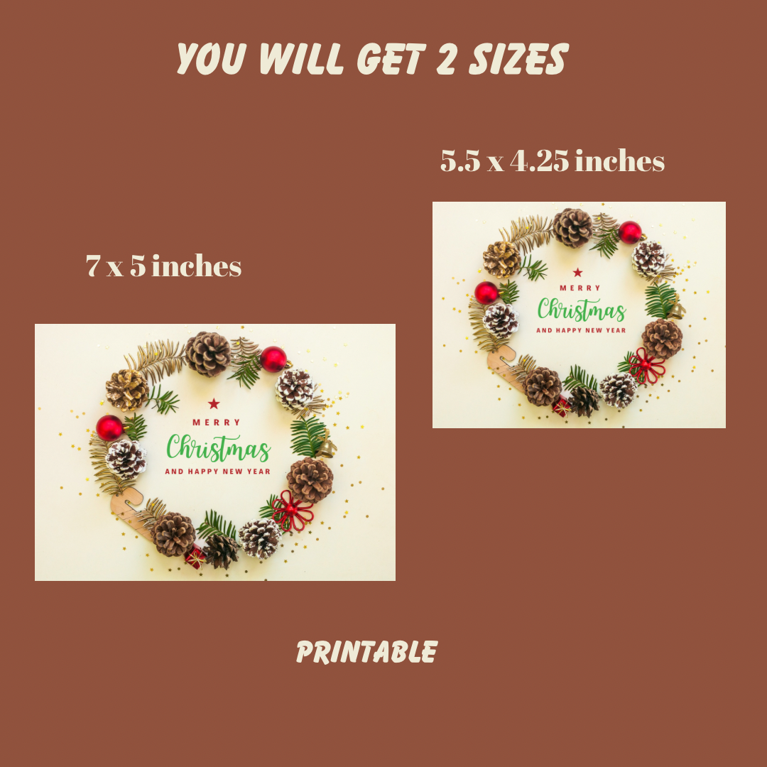 Handmade Christmas and New Year Greeting Card - Jassdigitalbasics # # Jassdigitalbasics