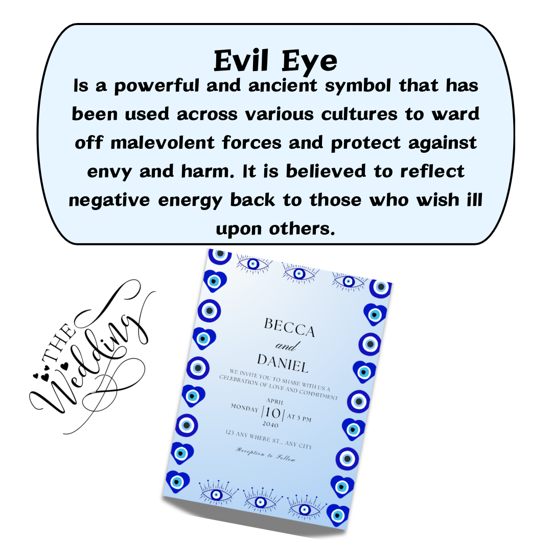 Evil Eye wedding Invitation Card Greek Evil Eye -wedding Invitation Halloween - Jassdigitalbasics # # Jassdigitalbasics