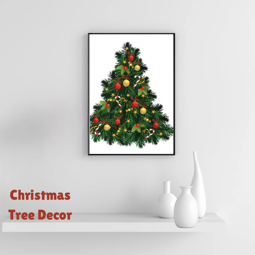 Christmas Tree Decoration, Tree Home Ornament, Holiday Rustic Farmhouse - Jassdigitalbasics # # Jassdigitalbasics