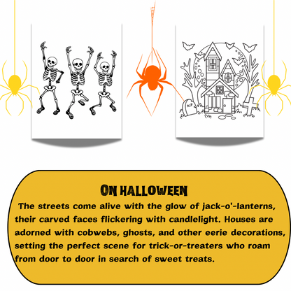 Printable Halloween Coloring Pages,Trick or Treat Coloring Sheets - Jassdigitalbasics # #