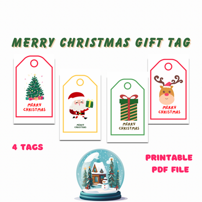 Bundle Merry Christmas gift tags,Printable Holiday Present Labels,Xmas Gift Wrapping Accessories - Jassdigitalbasics # #