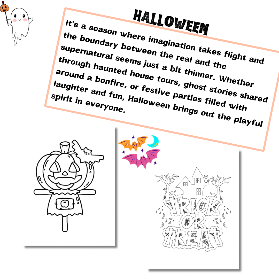 Printable Halloween Coloring Pages,Trick or Treat Coloring Sheets - Jassdigitalbasics # #