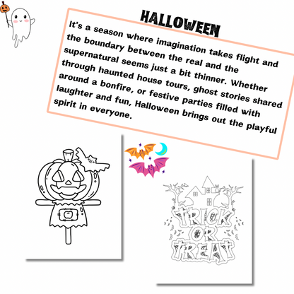 Printable Halloween Coloring Pages,Trick or Treat Coloring Sheets - Jassdigitalbasics # #
