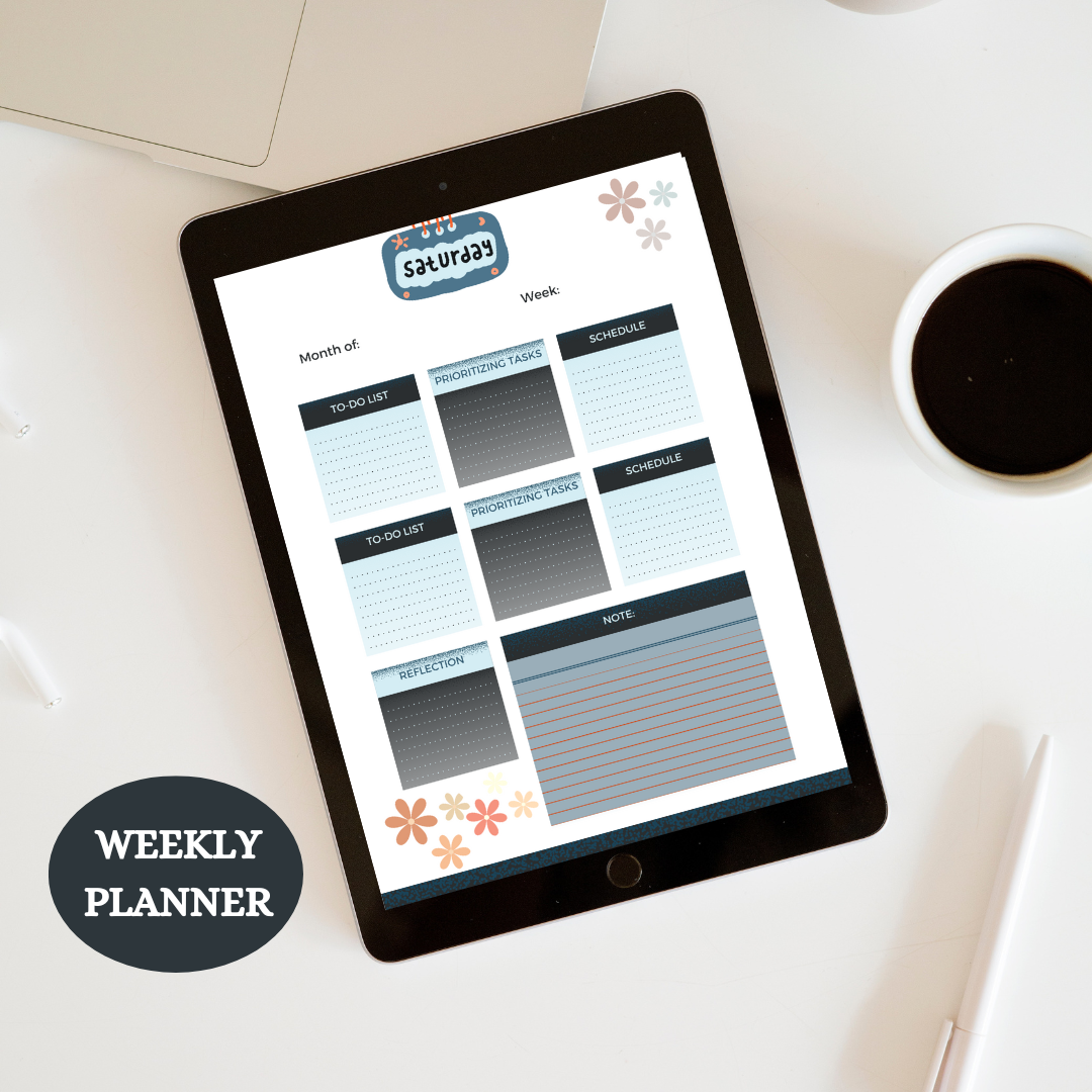 Editable work from home Weekly planner-schedule plan-To do list - Jassdigitalbasics # # Jassdigitalbasics