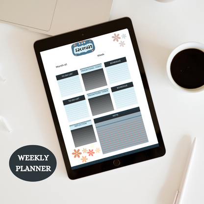 Editable work from home Weekly planner-schedule plan-To do list - Jassdigitalbasics # #