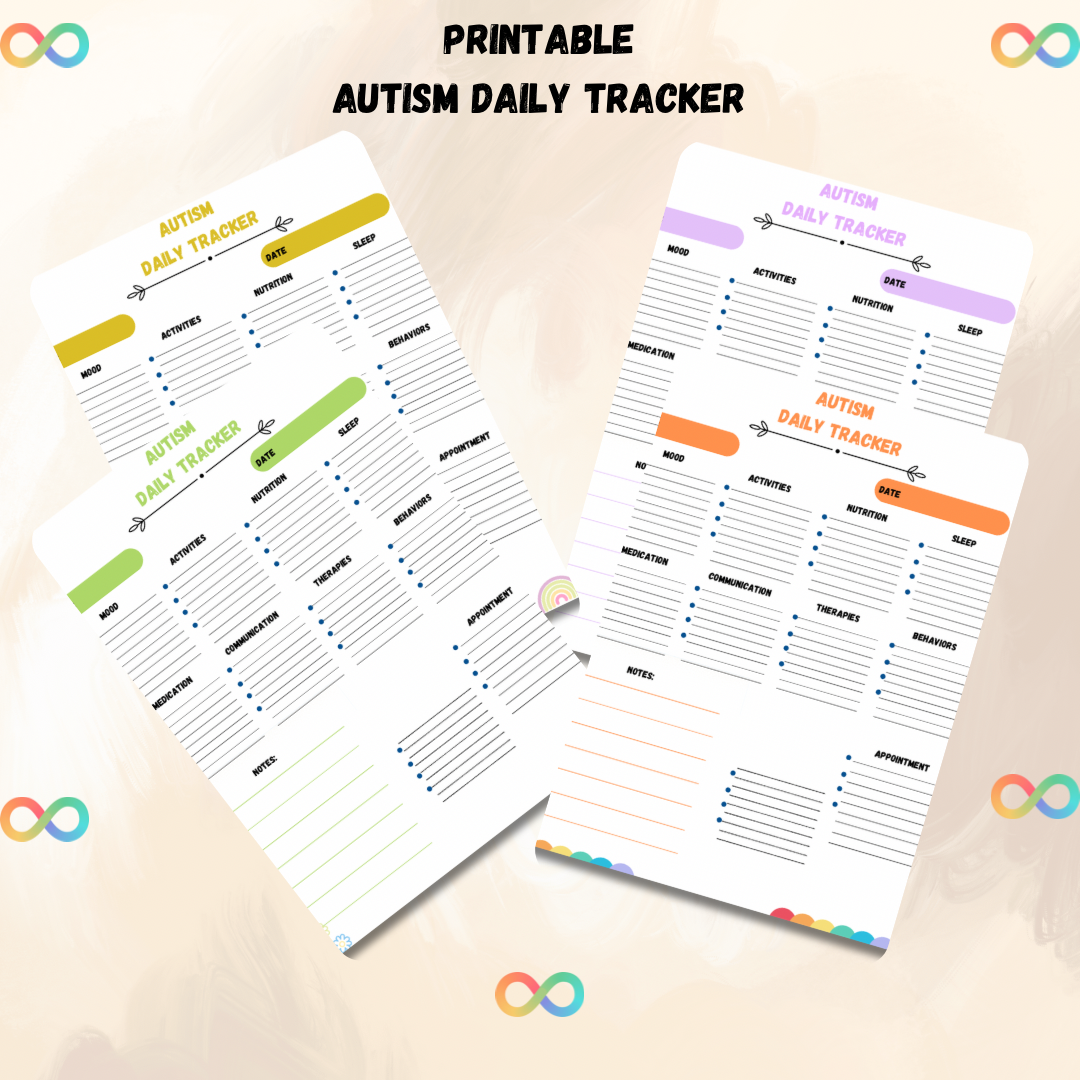 Printable Autism Daily Log-Autism Day Tracker - Jassdigitalbasics # # Jassdigitalbasics