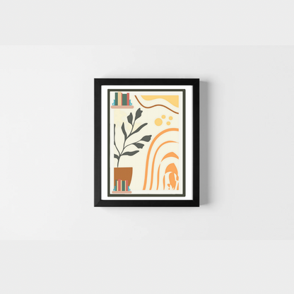 Beige Minimalist abstract wall art Boho -wall art home decor - Jassdigitalbasics # #